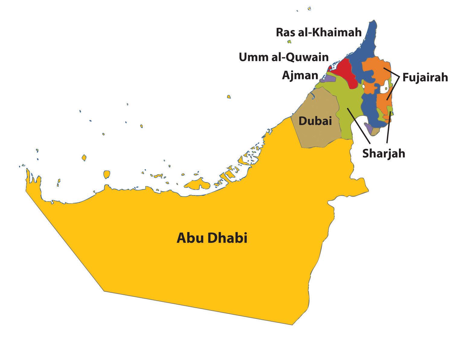 Les 7 Emirats des EAU